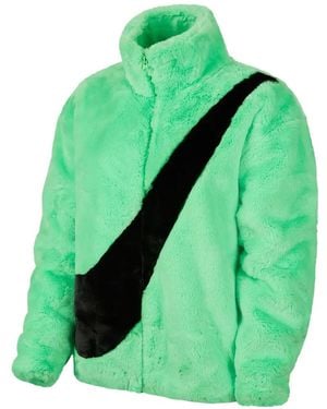 Nike Faux-Fur Jacket - Green