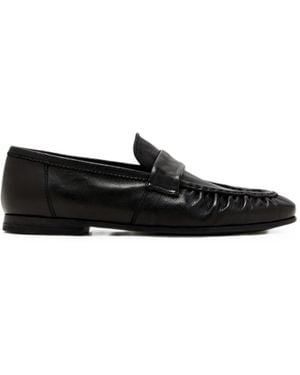 STURLINI FIRENZE Ruched Penny Loafers - Black