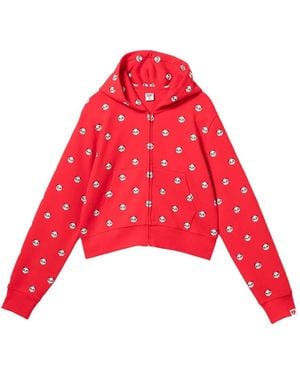 AAPE BY A BATHING AP パンダプリント パーカー - レッド