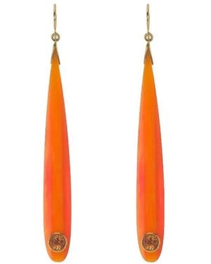 Mark Davis Pendientes Citrine Bakelite - Blanco