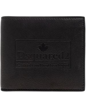 DSquared² Portemonnaie mit Logo-Prägung - Schwarz