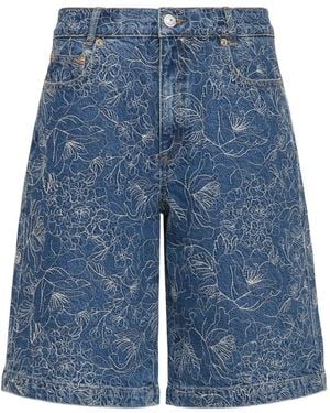 Cinq À Sept Betsy Floral Shorts - Blue