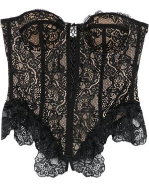 GIUSEPPE DI MORABITO Corsetto Con Scollo A Cuore - Nero