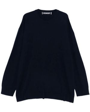 frenken ラウンドネック カシミアセーター - ブルー