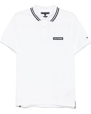 Tommy Hilfiger ストライプディテール ポロシャツ - ホワイト
