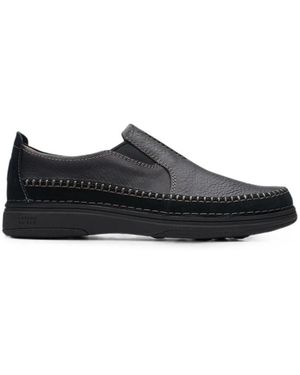 Clarks Nature 5 Walk Leather Trainers - Black