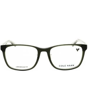 Cole Haan Rectangle-Frame Glasses - Black