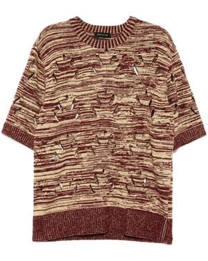 JUNTAE KIM Cut-Out Detailing Sweater - Brown