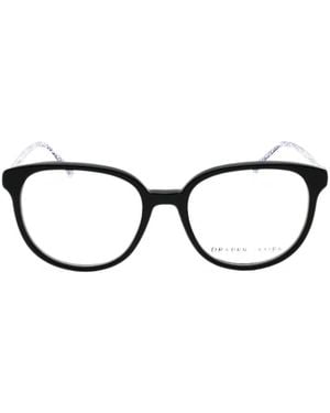 Draper James Brille Mit Rundem Gestell - Schwarz