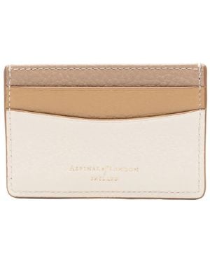 Aspinal of London Leather Card Holder - Natural