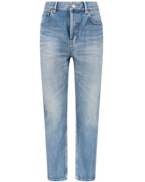 Saint Laurent 90's High-Rise Cropped Jeans - Blue