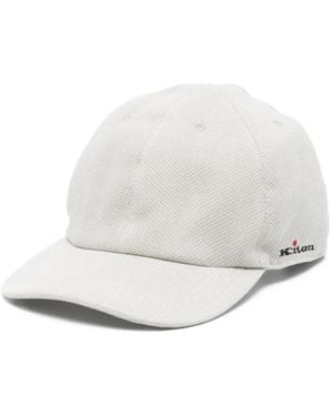 Kiton Logo-Embroidered Baseball Cap - White