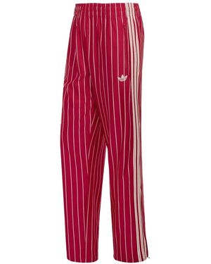 adidas Firebird Pinstriped Track Pants - Red