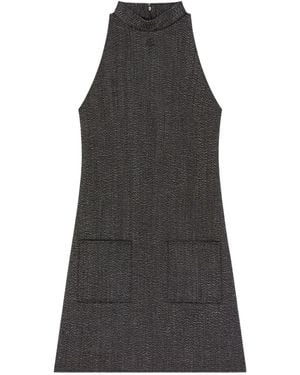 Courreges High-Neck Sleeveless Dress - Grey