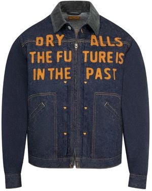 Human Made Work Zip-Up Denim Jacket - Blue