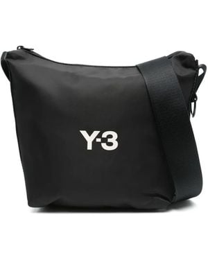 Y-3 X Adidas Kuriertasche Mit Logo-Print - Schwarz