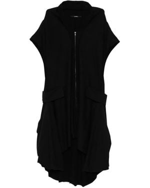 Limi Feu Zip-Up Hooded Dress - Black