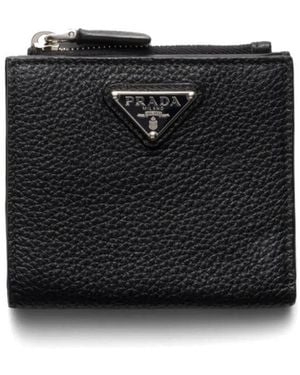 Prada レザー 財布 S - ブラック