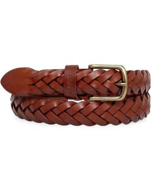 Levi's Braided Leather Belt - Brown
