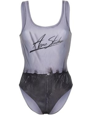 Acne Studios Costume Intero Con Stampa - Viola
