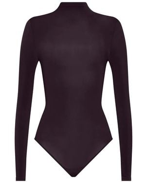 Wolford Buenos Aires High-Neck Bodysuit - Purple