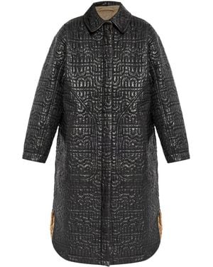 Munthe Quilted Reversible Coat - Black