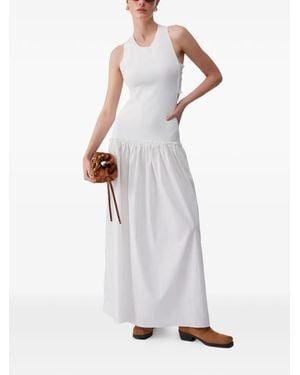 Liu Jo Long Dress With Cut-Out - White