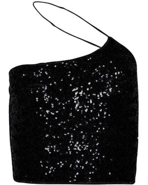 Oséree Haut Crop À Sequins - Noir