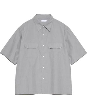 Nanamica Regular-Collar End-On-End Shirt - Grey