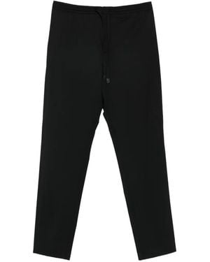 Canali Drawstring Trousers - Black