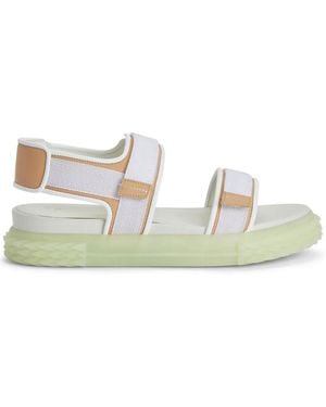 Giuseppe Zanotti Blabber Gummy Touch-Strap Sandals - White