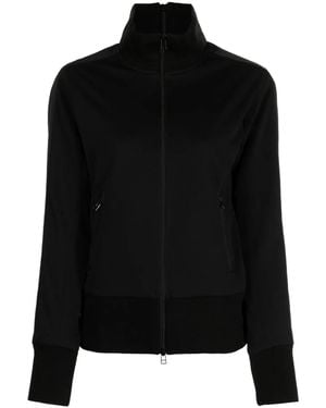 Yohji Yamamoto ジップアップ スウェットシャツ - ブラック
