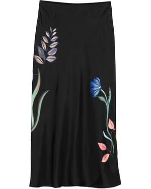 Dorothee Schumacher Seductive Bloom Midi Skirt - Black