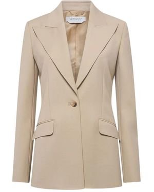 Gabriela Hearst Single-Breasted Peaked-Lapels Blazer - Natural