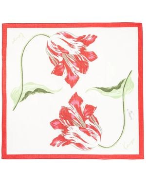 KENZO Pañuelo Con Estampado Floral - Rosa