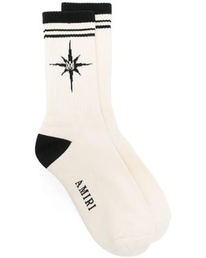 Amiri Starburst Socks - White