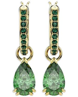 Swarovski Pendientes largos Attract - Verde