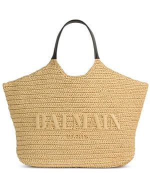 Balmain Gehaakte Shopper - Naturel
