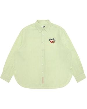 Aape By A Bathing Ape Chemise Rayée À Manches Longues - Green