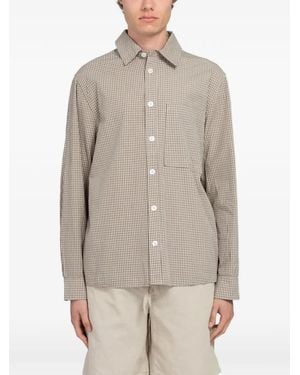 Minimum Ace Check-Print Shirt - Natural