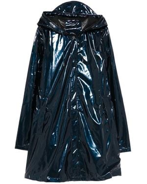 Rains A-Line Coat - Blue