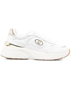 Liu Jo Lj01 Logo-Plaque Trainers - White