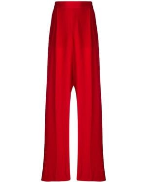 Stella McCartney High-Waisted Wide-Leg Trousers - Red