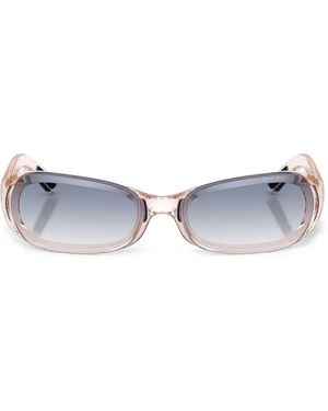 Miu Miu Sonnenbrille Mit Eckigem Gestell - Weiß