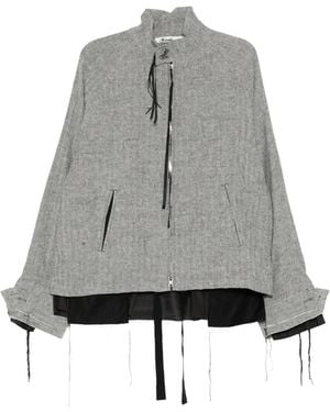 Midorikawa Sobrecamisa Con Cremallera - Gris