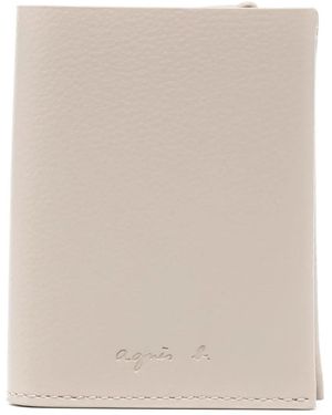 agnès b. Leather Wallet - Natural