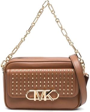 MICHAEL Michael Kors Parker レザーショルダーバッグ - ブラウン