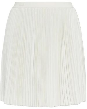 Lacoste Falda Corta Plisada - Blanco
