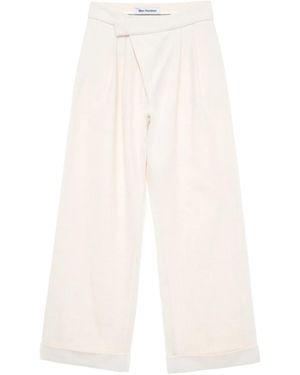Won Hundred High-Waisted Darted Trousers - White