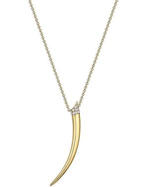 Shaun Leane Tusk Diamond Necklace - White